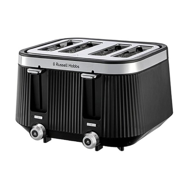Russell Hobbs Bronte 4 Slice Toaster Large Capacity Family Black