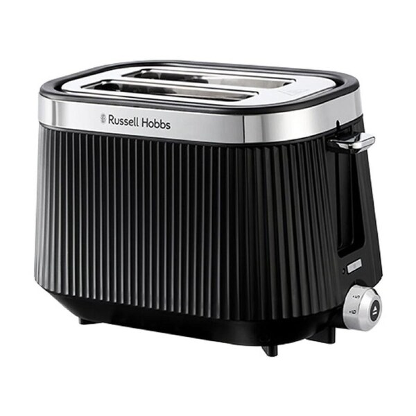 Russell Hobbs Bronte 2 Slice Toaster Toast Kitchenware Crumb Tray Black