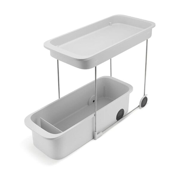 Joseph CupboardStore 2-Tier Caddy Cupboard Storage Organiser Light Stone