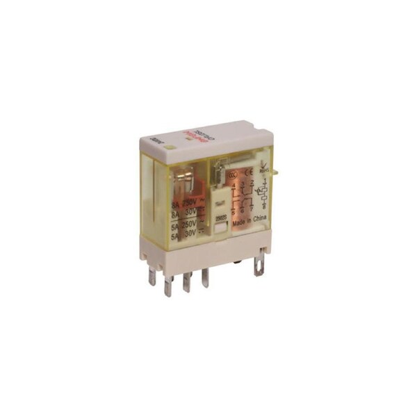 SA4190B 8A 12VDC DPDT Cradle Relay Plug-in Installation PBT Base PC Body