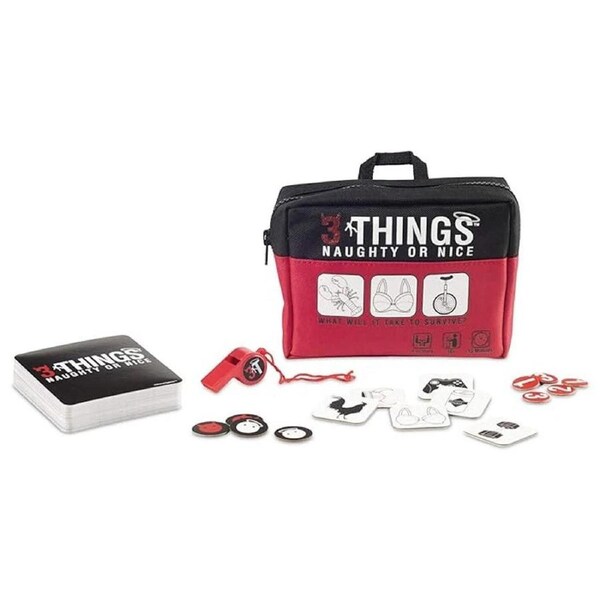 Shenanigames 3 Things Naughty Or Nice - Special Edition 4-Players Party Game Set - Adult Games