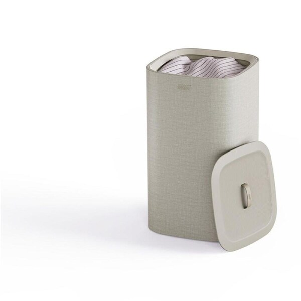 Joseph Joseph Tota Single 60L Laundry Basket W/ Drop-In Handles Cream