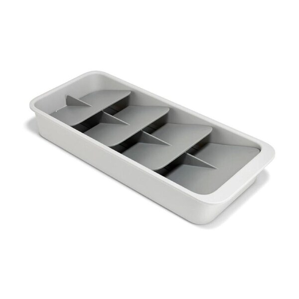 Joseph DrawerStore Tiered Cutlery Kitchen Storage Organiser Large Stone