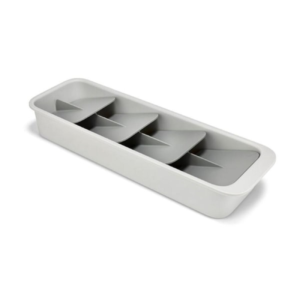 Joseph DrawerStore Tiered Cutlery Kitchen Storage Organiser Light Stone
