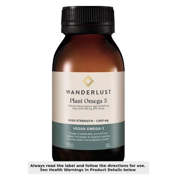 Wanderlust Vegan Omega-3 Complex 120 Capsules