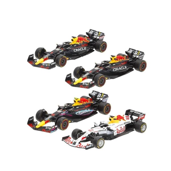 Bburago 1:43 Red Bull World Champion Set #33 Verstappen #1 Verstappen #11 Perez