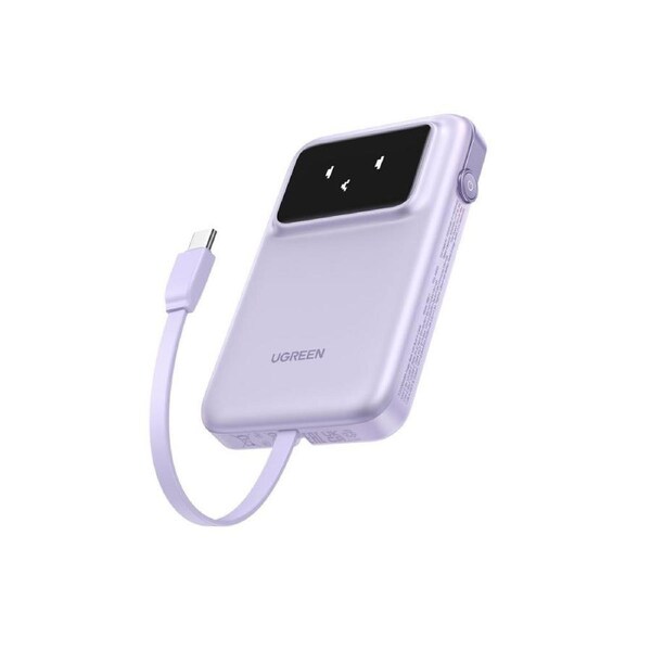 UGREEN Uno 10000mAh 30W Power Bank with Built In USB C Cable