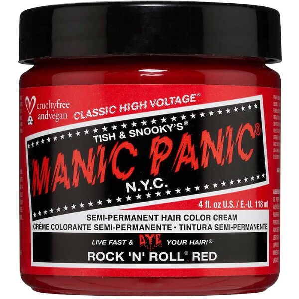 Manic Panic Rock n roll Red 118ml High Voltage(R) Classic Cream Formula Hair Color