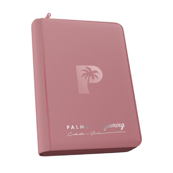 Palms Off Gaming - Collector's Series 4 Pocket Zip Trading Card Binder - Pink