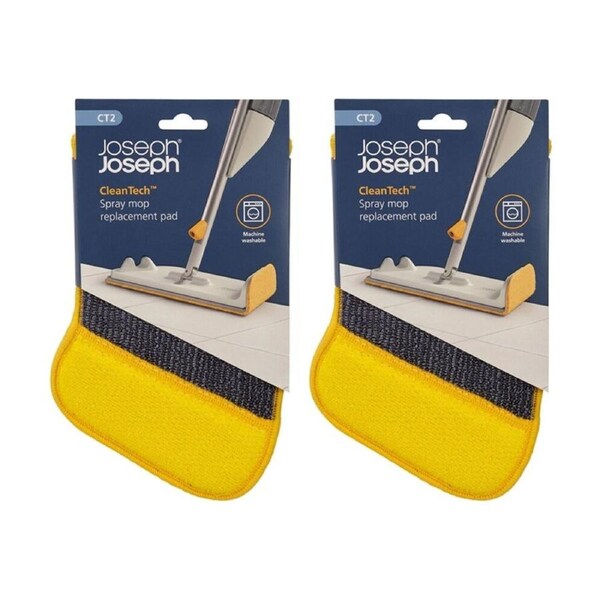 2PK Joseph CleanTech Spray Mop Replacement Scourer Pad Microfibre