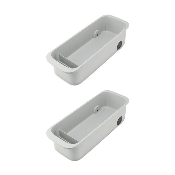 2PK Joseph CupboardStore Caddy W/ Wheels Kitchen/Bathroom Organiser Stone