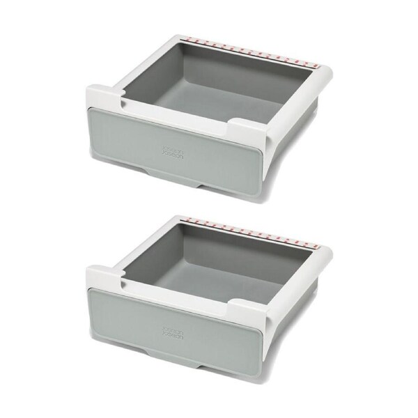 2PK Joseph Joseph CupboardStore Under-Shelf Drawer Kitchen Storage Organiser