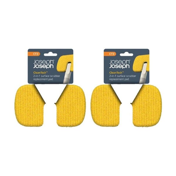 2PK Joseph CleanTech Surface Cloth & Scrubber Replacement Pad 2-in-1