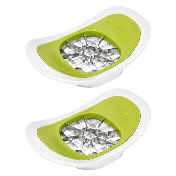 2PK Joseph Joseph Nest Press 2-in-1 Corer & Chipper Kitchen Utensil Stone/Green