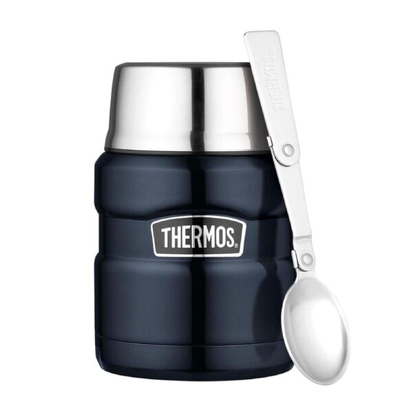 Thermos 470Ml Food Jar With Spoon - Midnight Blue