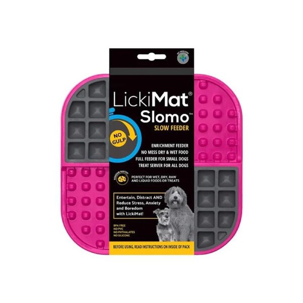 Lickimat Dog Feeder Slomo Pink