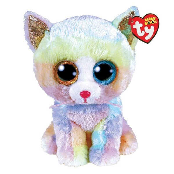 TY Beanie Boos Regular Heather the Pastel Cat Plush