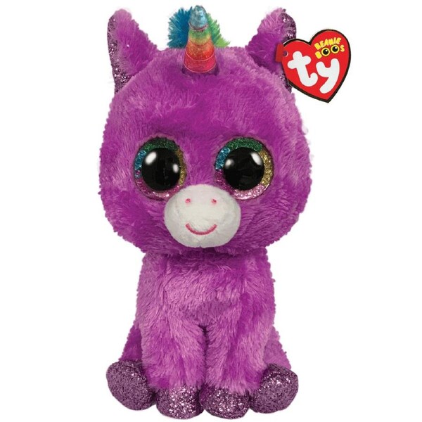 TY Beanie Boos Regular Rosette the Purple Unicorn Plush