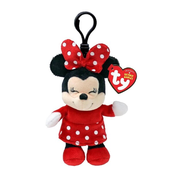 TY Beanie Babies Clips Disney Minnie Mouse Plush