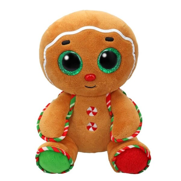 TY Beanie Boos Regular Snaps the Christmas Gingerbread Man Plush