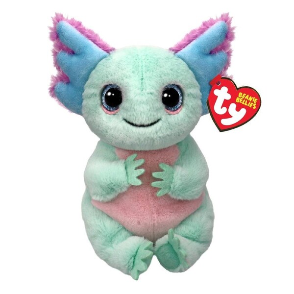TY Beanie Bellies Regular Alex the Pastel Axolotl Plush