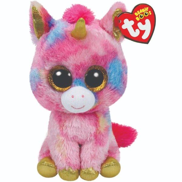 TY Beanie Boos Regular Fantasia the Multicolour Unicorn Plush