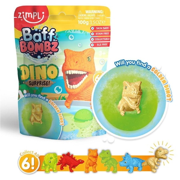 Zimpli Kids Baff Bombz Dino Surprise