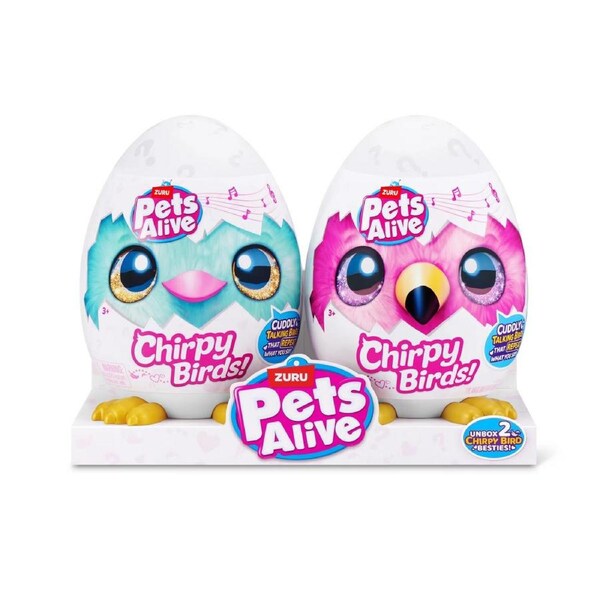 Zuru Pets Alive Chirpy Birds Twin Pack Assorted