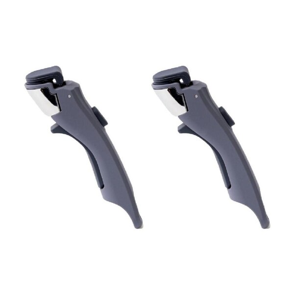 2PK Prepara Lift Stainless Steel Container Handle Only Kitchenware - Grey