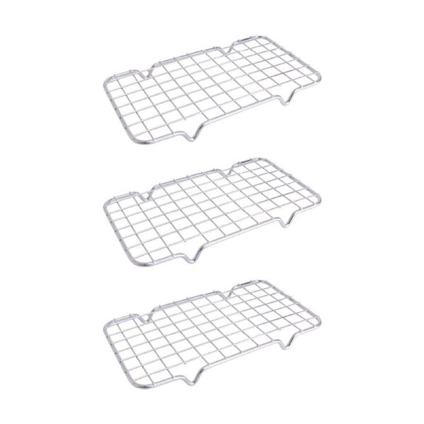 3PK Prepara Lift Stainless Steel Container Raiser Kitchenware - Grey