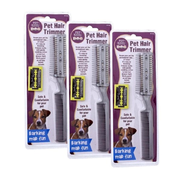 Deal365 3Pack Extra Blades Pet Hair Trimmer Gentle Grooming Comb Pet Basic