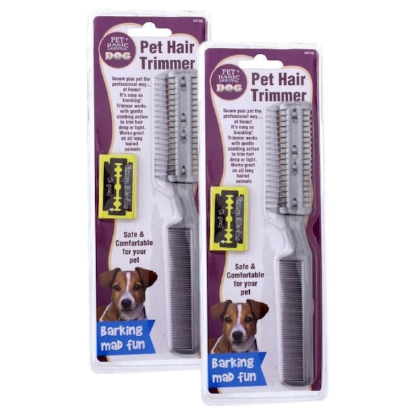 Deal365 2Pack Extra Blades Pet Hair Trimmer Gentle Grooming Comb Pet Basic