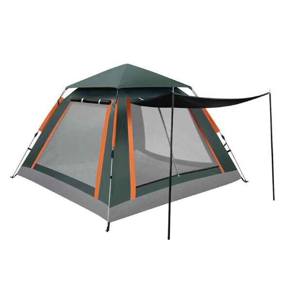 3 Person Beach Tent Pop Up Camping Shelter Auto Instant Dome Family Shade Hiking Fishing Sun Rain Picnic Outdoor Waterproof Portable 210x210x145cm