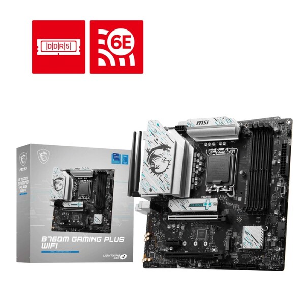 MSI B760M GAMING PLUS WIFI MOTHERBOARD