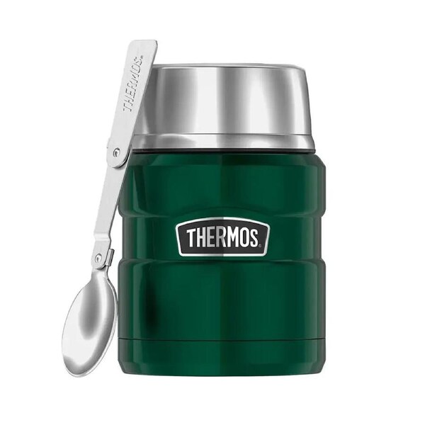 Thermos 470ml Food Jar With Spoon - Pine Green