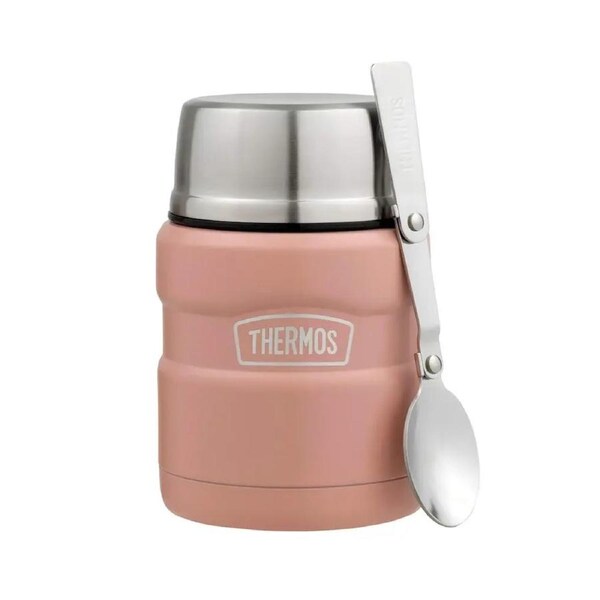 Thermos 470ml Food Jar With Spoon - Pink