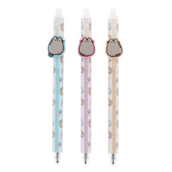 Pusheen The Cat Tropical Vacation Erasable Gel Pen - Set of 3