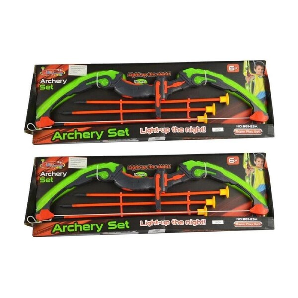Kids Light Up Archery Set - 2 x 3pc set