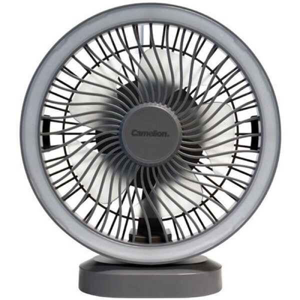 Camelion REF-005 Rechargeable Fan and LED Light with Ultra-Quiet Operation