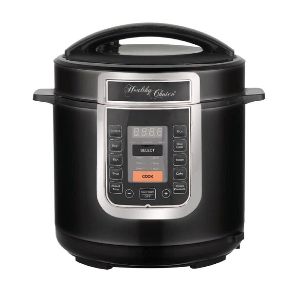 Healthy Choice 6L Ceramic Coated, PFAS Free Automatic Pressure Cooker