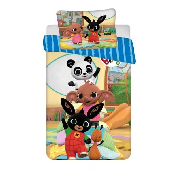 Bing Bunny Tower Cotton Quilt Cover Set - Toddler Bed Size