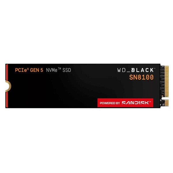 Western Digital WD Black SN8100 2TB M.2 NVMe SSD Without Heatsink14900MB/s 11000MB/s R/W 2.3M/2.4M IOPS 5yrs wty