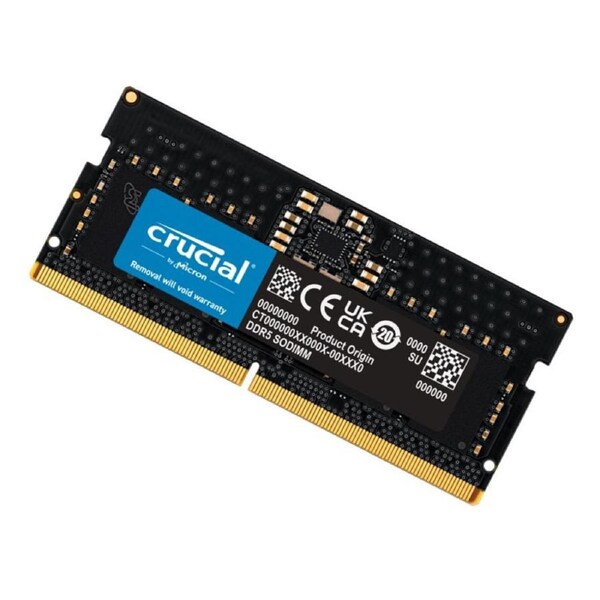 Crucial 16GB (1x16GB) DDR5 SODIMM 4800MHz C40 1.1V Notebook Laptop Memory