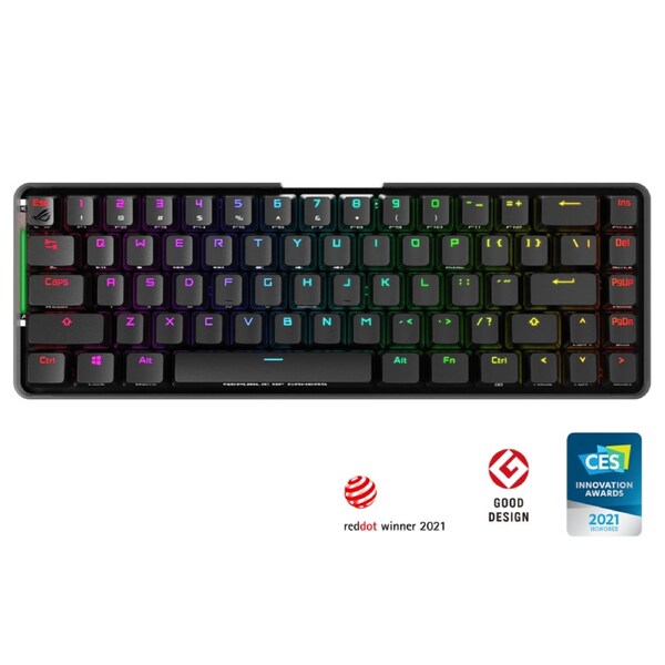 ASUS M601 ROG FALCHION NX Red Switch Compact 65% Wireless Mechanical Gaming