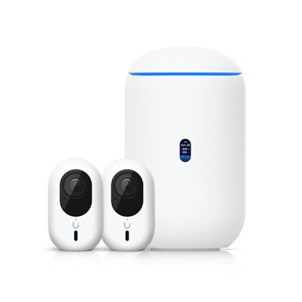 Ubiquiti Advanced Home Surveillance Bundle (2 Instant Cameras Pack), Includes 1 UDR7, 2 UVC-G6-INS-W, *Requires MicroSD card for Protect Storage*