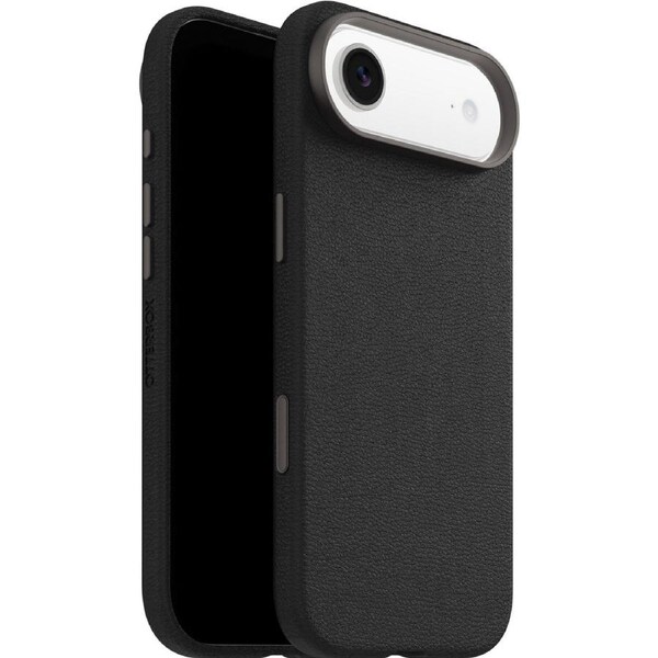 OtterBox Symmetry Cactus Leather MagSafe Apple iPhone Air (6.5') Case Noir Ash (Black) - (77-99029), DROP+ 3X Military Standard, 7 Years Warranty