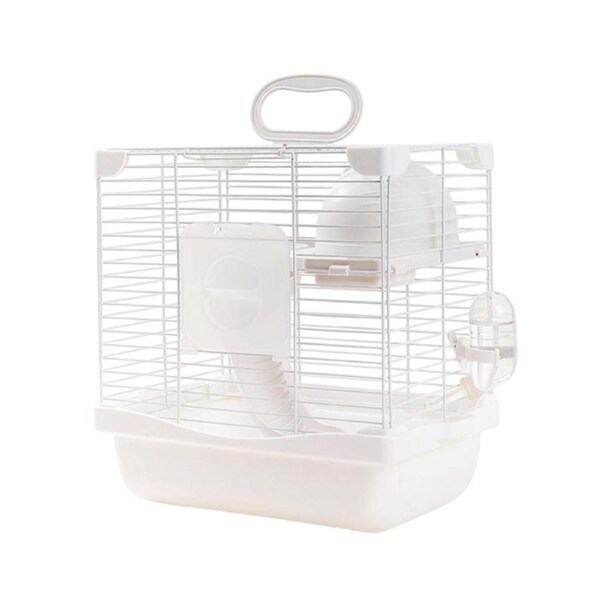 Hamster Cage with 2-Tier Platform Small Pet Cage for Small Pets Easy Clean