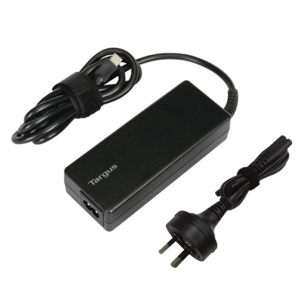 Targus 100W USB-C Charger - Compatible with USB-C Laptops, Tablets, Phones, Built-in Power Adapter, Up to 100W Power Delivery,1.8M Cable, 2YR WTY