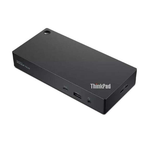 Lenovo ThinkPad Universal USB-C Smart Dock 100W Power Delivery 4K Triple Displays 2xDP HDMI 5xUSB-A USB-C Audio GbE w Microsoft Azure Sphere 135W AC