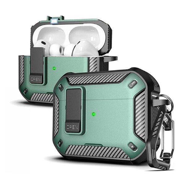 Apple Airpods Pro 3 (2025) Case Cover Heavey Duty Shockproof Protector Green